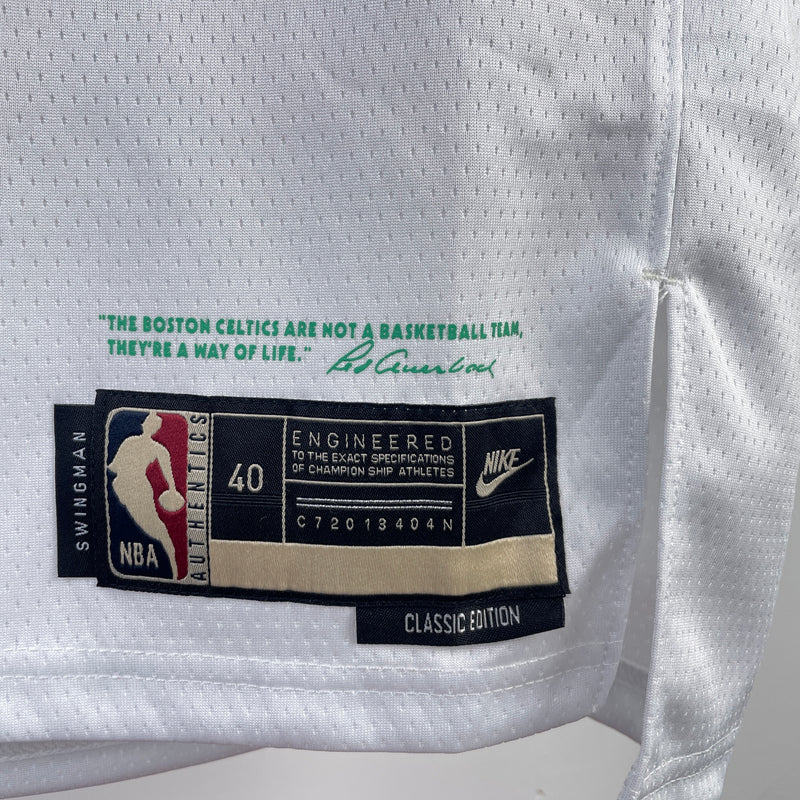Regata Boston Celtics Branca Swingman - Classic Edition Jaylen Brown