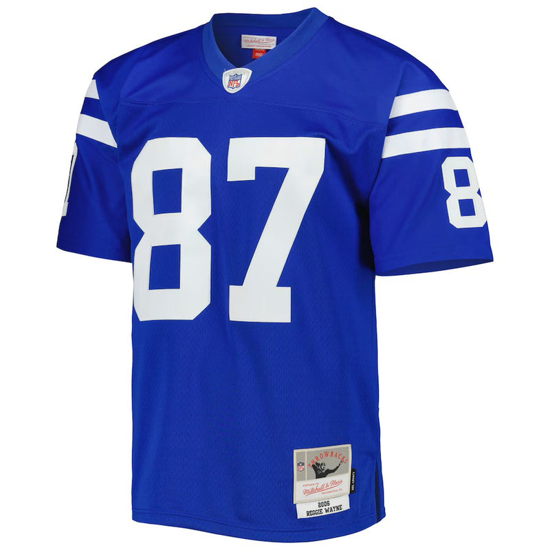 Camisa Reggie Wayne Indianapolis Colts Mitchell & Ness Legacy Replica - Azul Royal