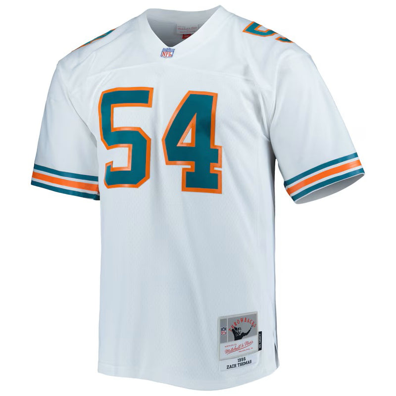 Camisa Zach Thomas Miami Dolphins Mitchell & Ness Legacy Replica - Branca