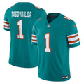 Camisa Miami Dolphins Alternate Vapor F.U.S.E. Limited - Aqua/Branco